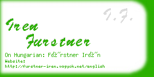 iren furstner business card